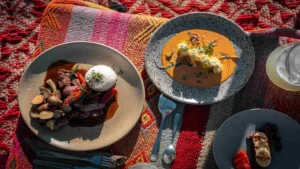 Gourmet Andean picnic dishes served in the Sacred Valley during a private tour – Pacha Peru Explorers