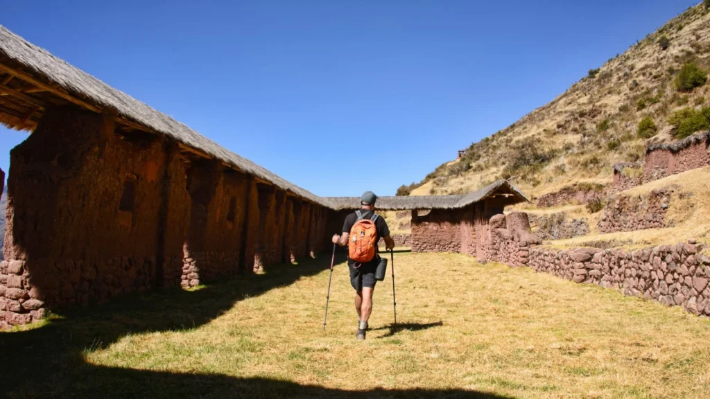 Andean landscape along the Huchuy Qosqo Inca Trail trekking route
