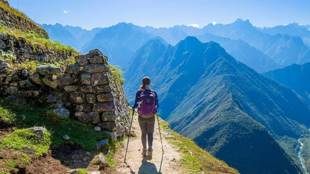 Sunrise view over the Andes during the Inca Trail Classic 4 Days trek.