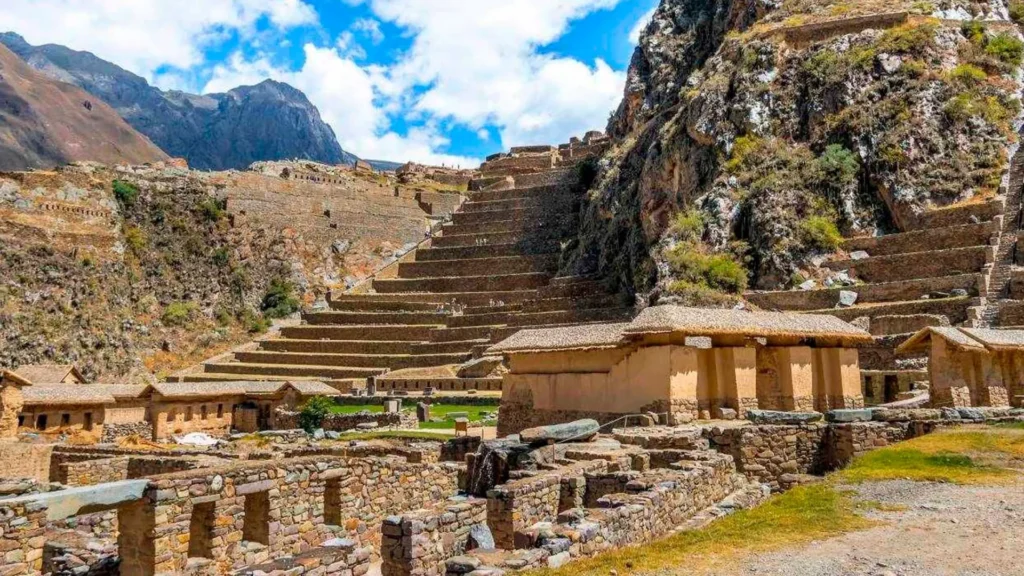 Ollantaytambo archaeological site in the Sacred Valley near Machu Picchu