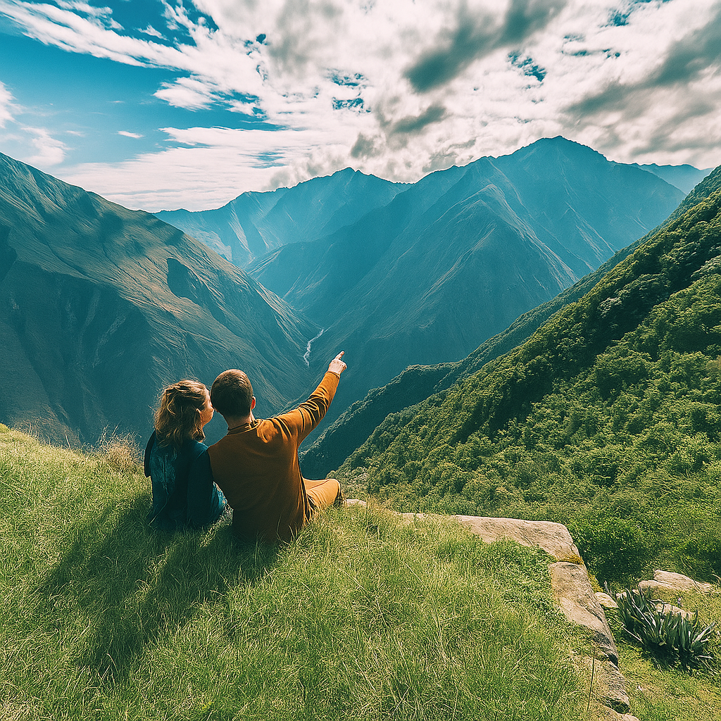 Hikers on the Private Inca Trail 4 Days Tour to Machu Picchu with Pacha Perú Explorers