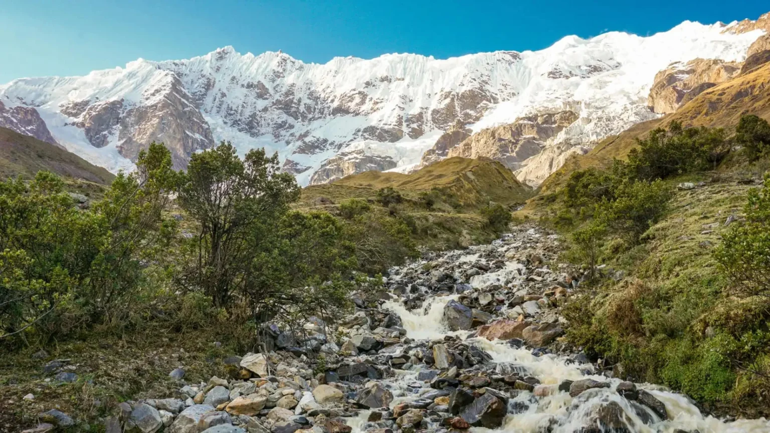 Cloud forest landscape on the Salkantay Trek to Machu Picchu