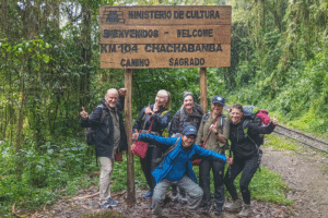 Travelers starting the Short Inca Trail to Machu Picchu from Cusco with Pacha Perú Explorers