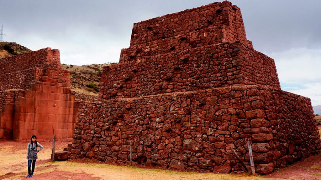 Ancient stone structure at Pikillaqta archaeological site during South Valley Tour Cusco Peru